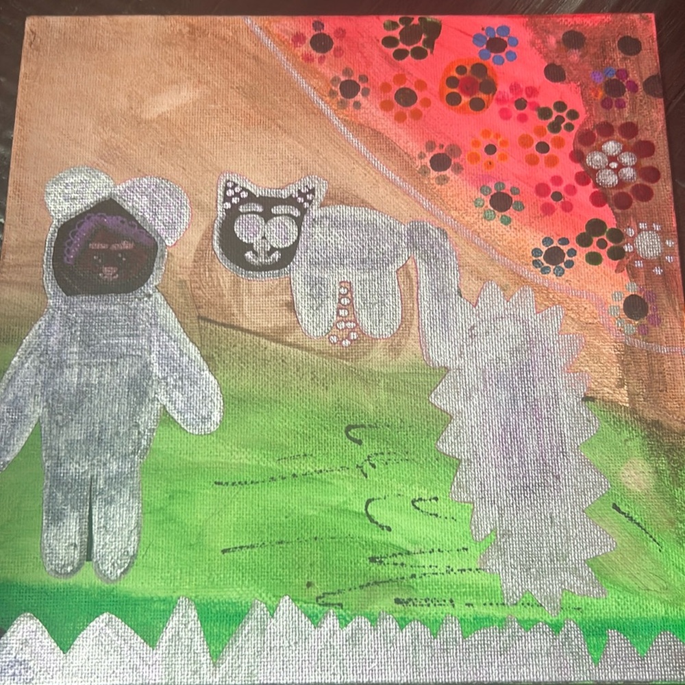 This is a painting I made. It was kind of a doodle if you wanna buy it great